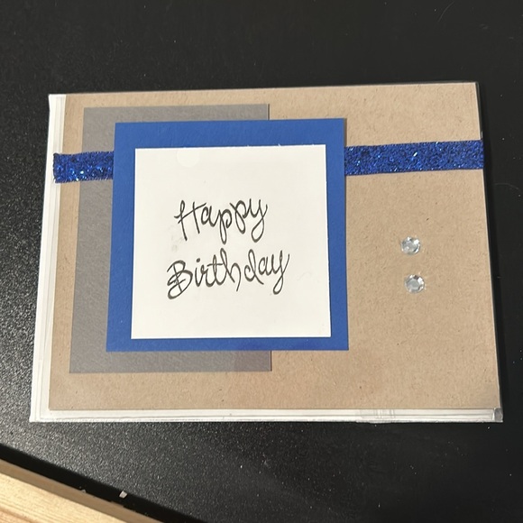 Bundle of 5!Handmade cards You will receive with envelopes and plastic covers. - Picture 6 of 16